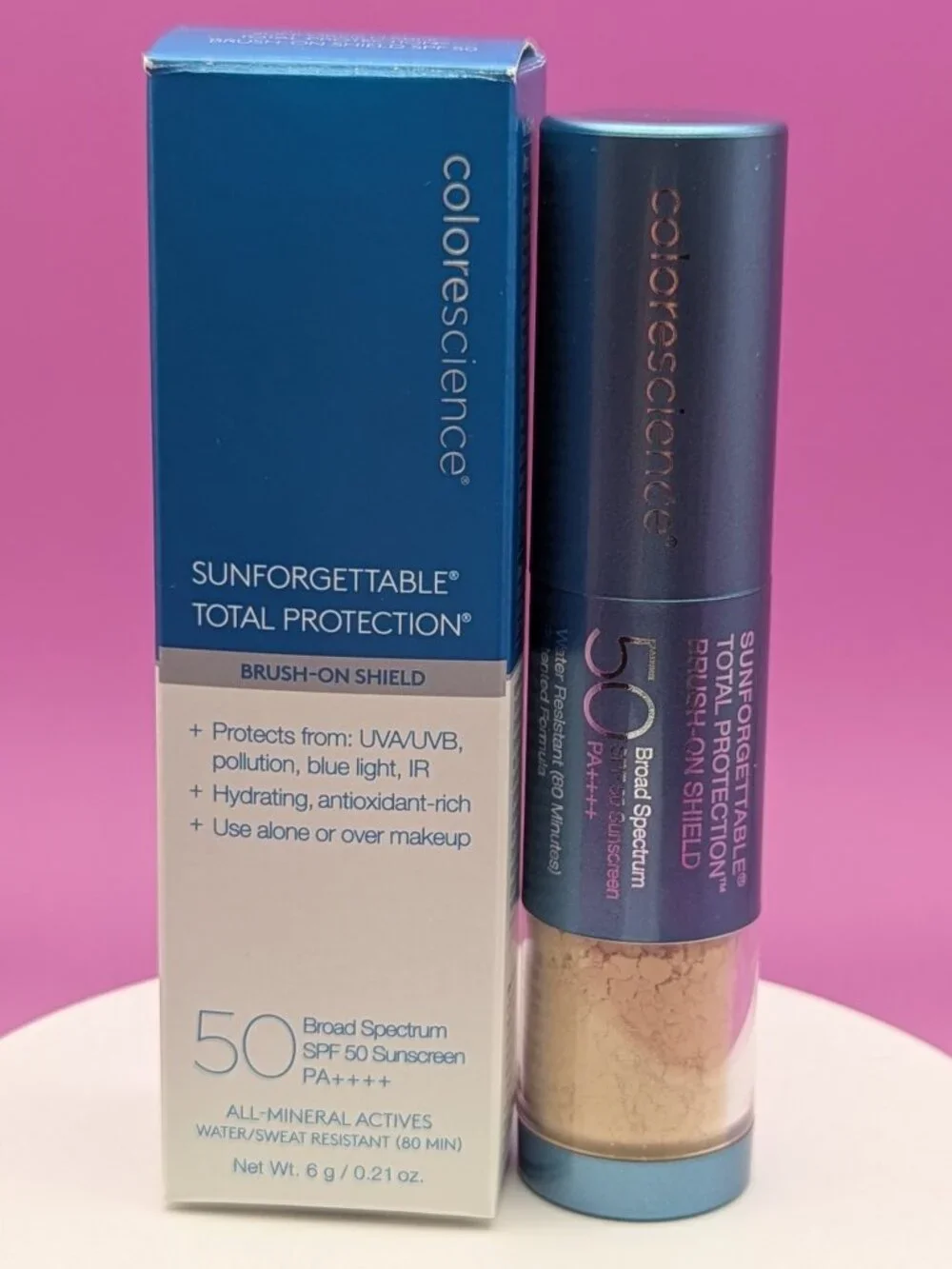 Colorescience Sunforgettable Brush On Shield Shade Medium Used Near Full VGC - Picture 1 of 7